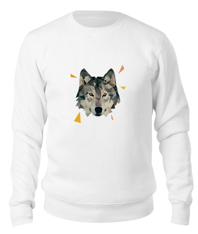 

Свитшот унисекс Printio Волк (wolf) белый L, Волк (wolf)