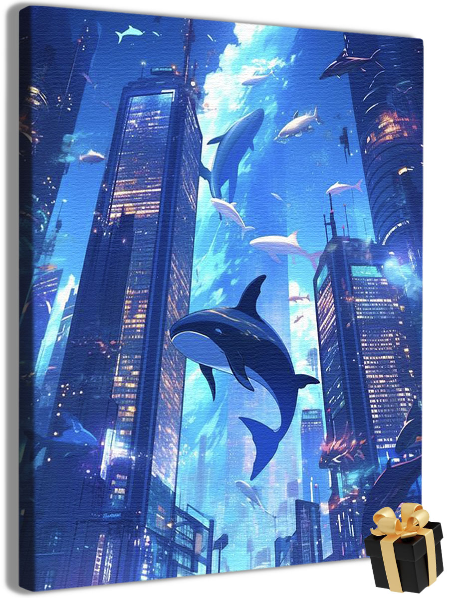 

Картины по номерам Арт-студия Unicorn дельфин N-4433 40x50 см, дельфин