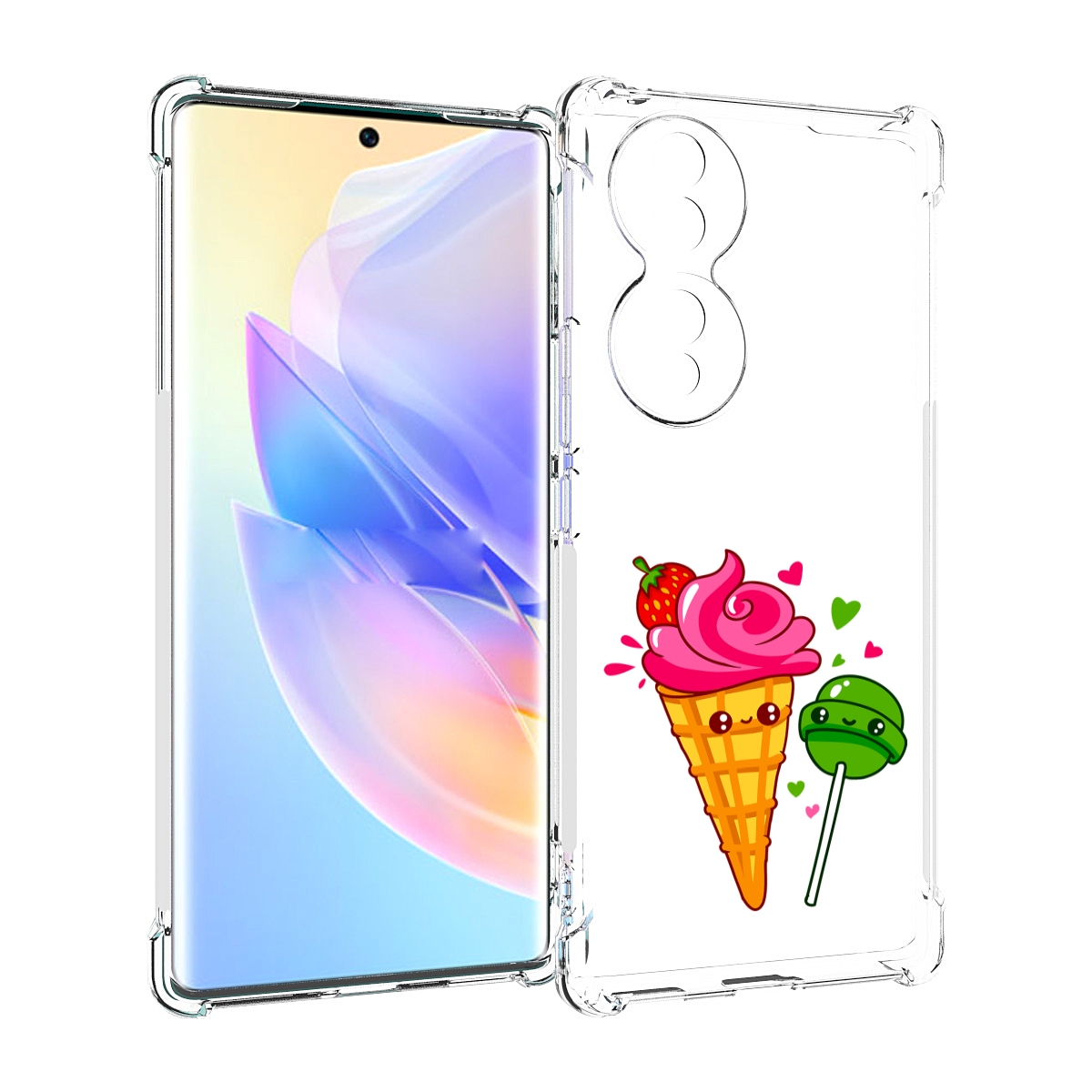 

Чехол MyPads Вкусняшки для Honor 70, Прозрачный, Tocco