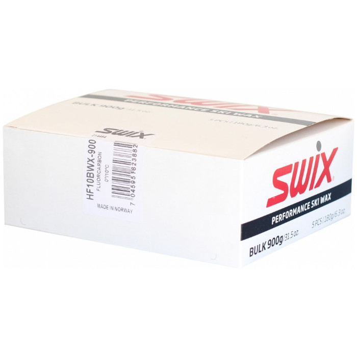 

Парафин высокофтористый SWIX HF10BWX Black (0°С +10°С) 5х180 г., HF10BWX Black