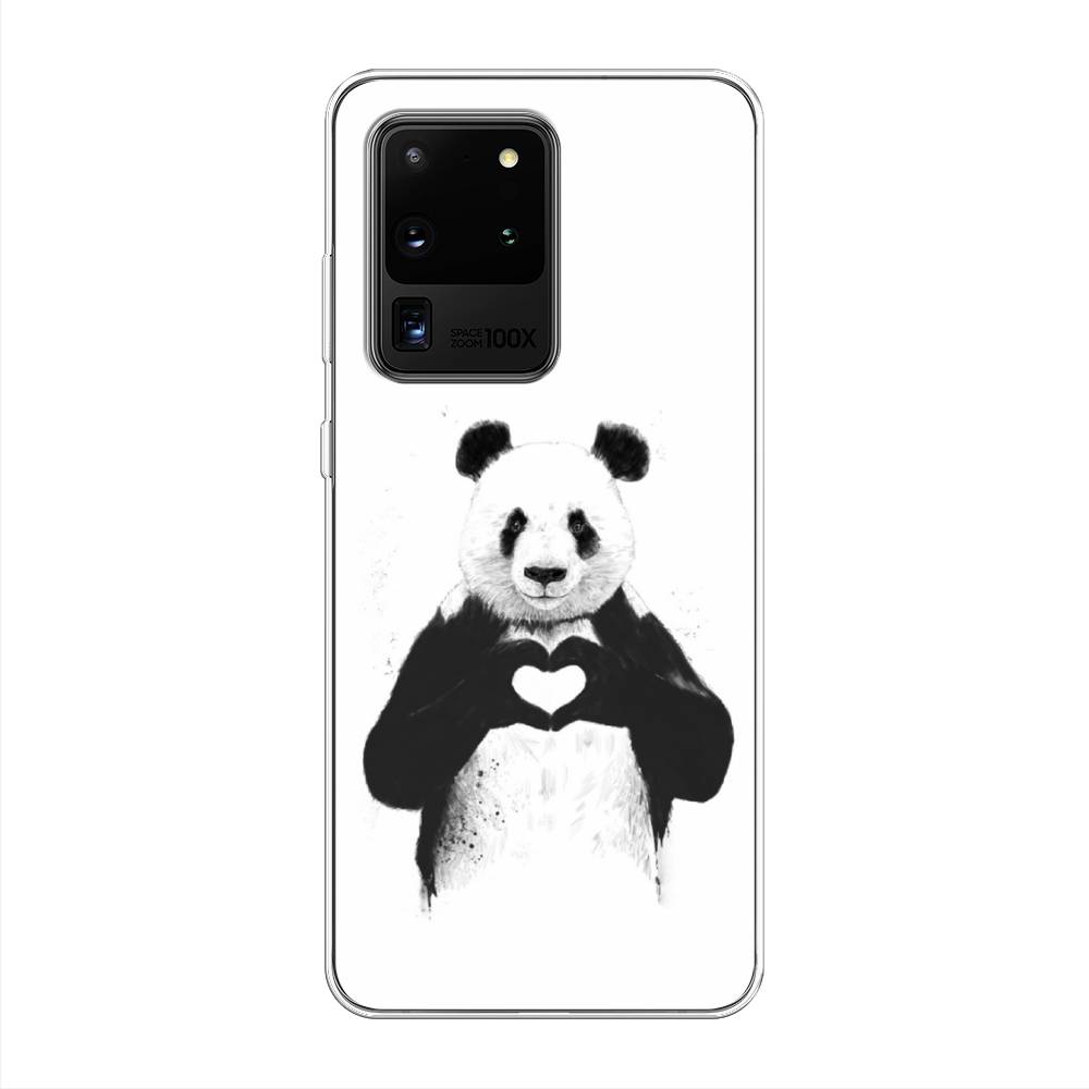 

Чехол Awog на Samsung Galaxy S20 Ultra "Панда love", Разноцветный, 29450-10