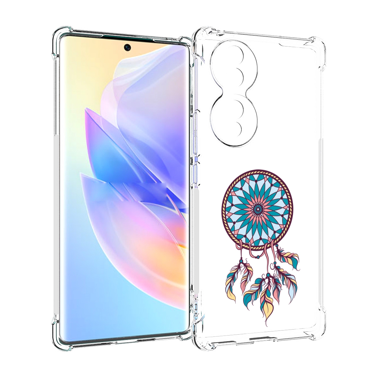 

Чехол MyPads ловец снов синий для Honor 70, Прозрачный, Tocco