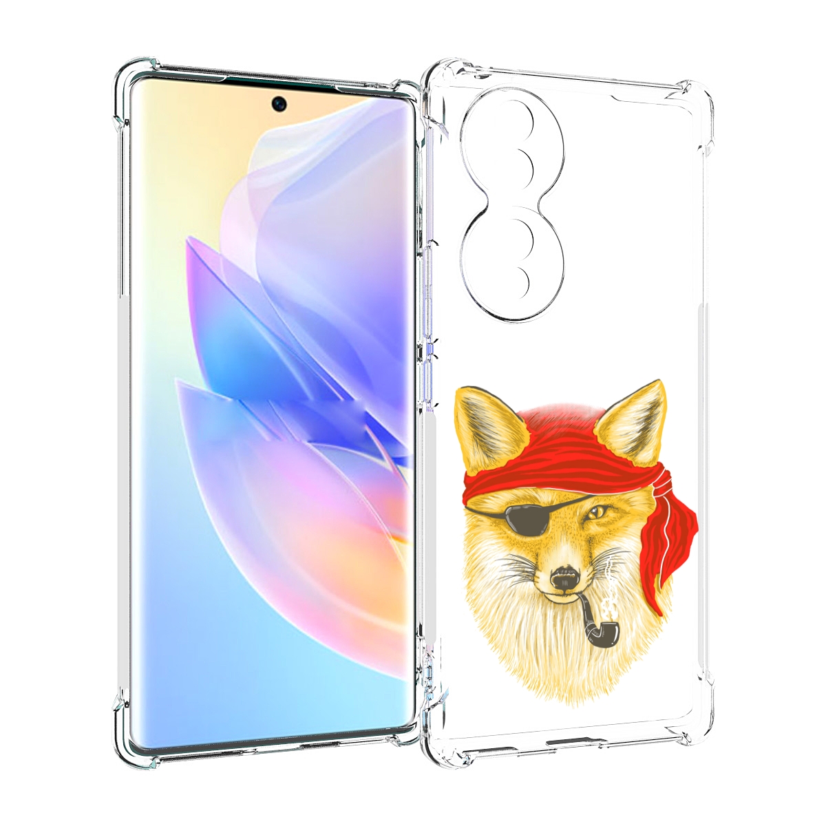 

Чехол MyPads лиса-пират для Honor 70, Прозрачный, Tocco