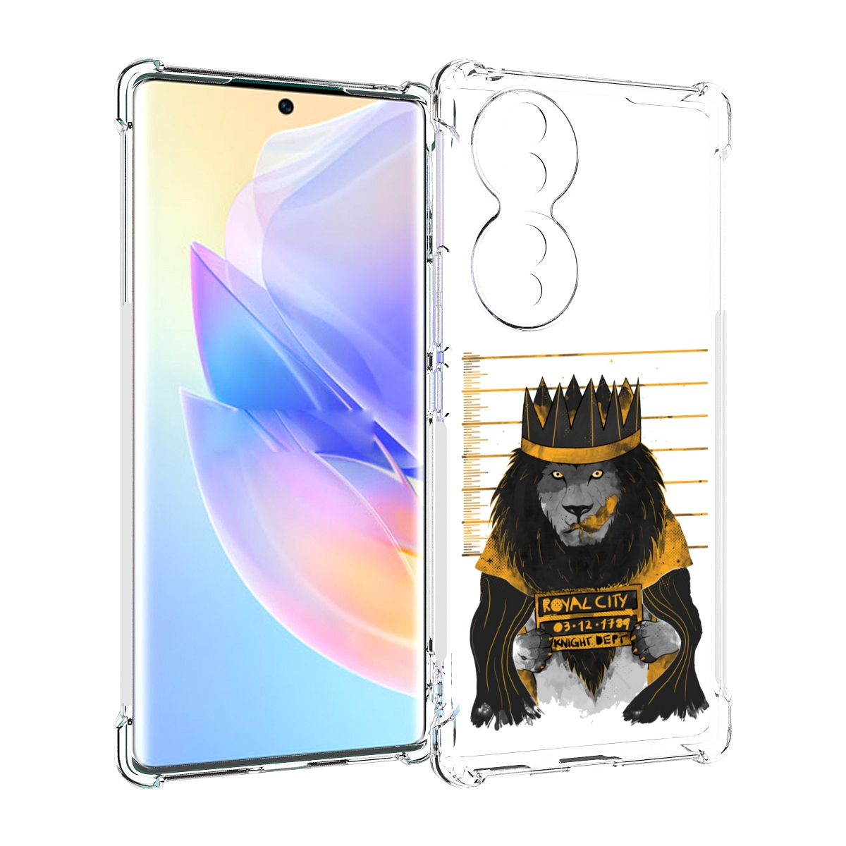 

Чехол MyPads лев в законе для Honor 70, Прозрачный, Tocco