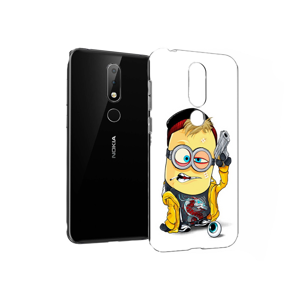 

Чехол MyPads Tocco для Nokia X6 миньон бандит (PT115295.99.475), Прозрачный, Tocco
