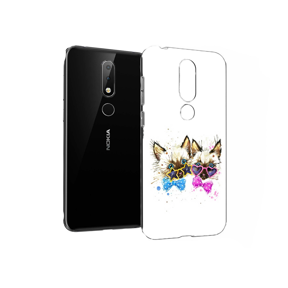 

Чехол MyPads Tocco для Nokia X6 милые котята (PT115295.99.474), Прозрачный, Tocco