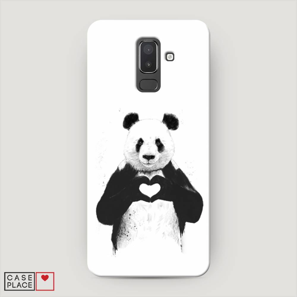 

Чехол Awog "Панда love" для Samsung Galaxy J8