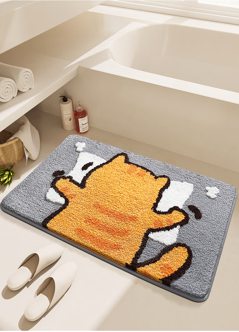 

Домашний коврик нескользящий для ванной комнаты 45x65 см.