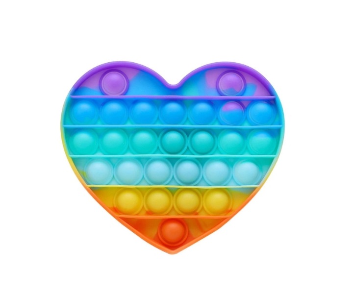 

Поп ит с пузырьками Вечная пупырка Сердце Popit_antistress_Heart_Raduga