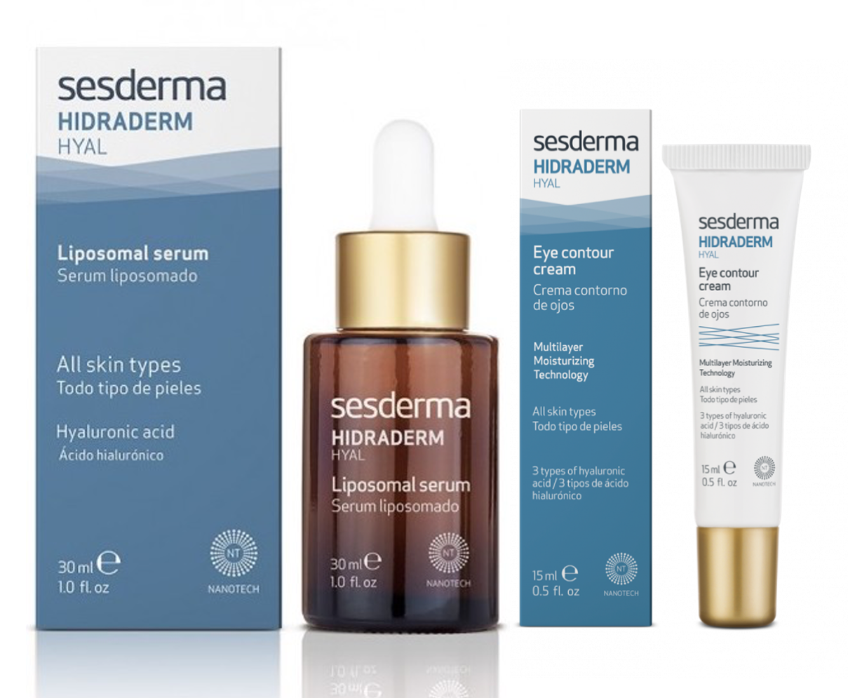 Набор Sesderma Сыворотка с гиалуроновой кислотой + Крем вокруг глаз Hidraderm Hyal 30+15мл sesderma крем питательный hidraderm hyal