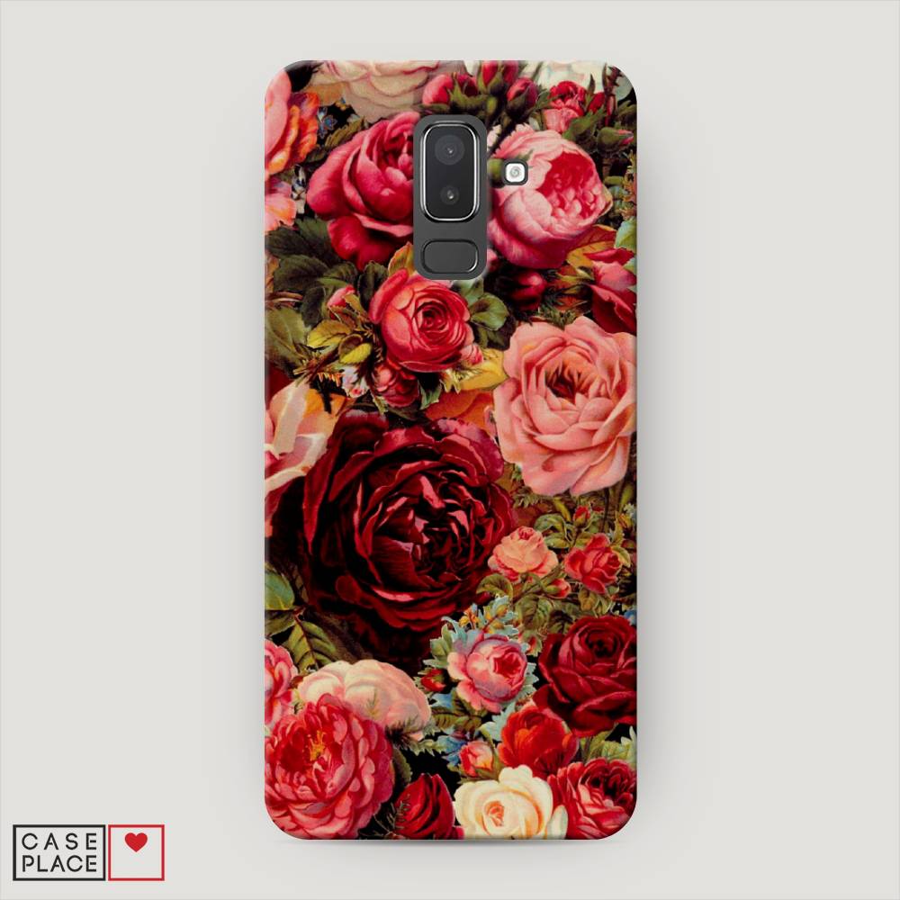 

Чехол Awog "Розы винтажные" для Samsung Galaxy J8