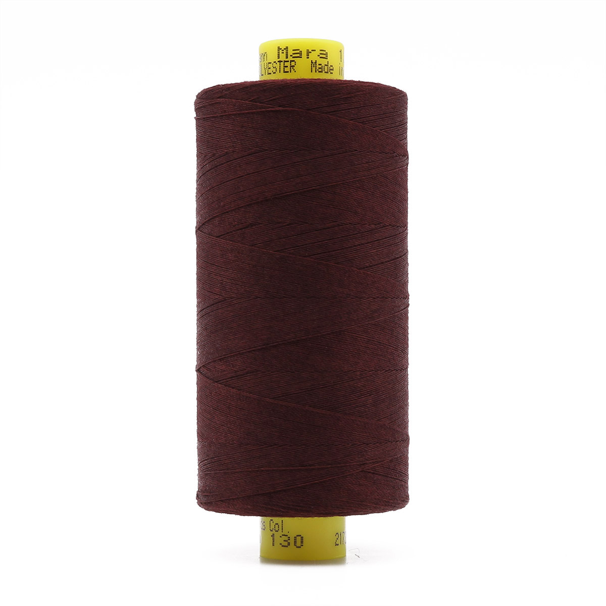 

Нить Gutermann Mara 120, 1000 м, 100% полиэстер (700207) (130 тёмная марсала), 10 шт, Бордовый, 684355