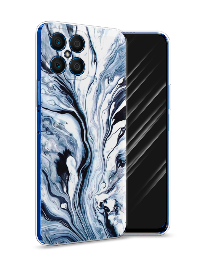 

Чехол Awog на Honor X8 "Голубой минерал мрамор", 6107650-3