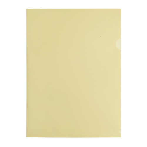 

Упаковка папок-уголков Бюрократ Pastel -EPAST/YEL, A4, пластик, 0.18мм, желтый