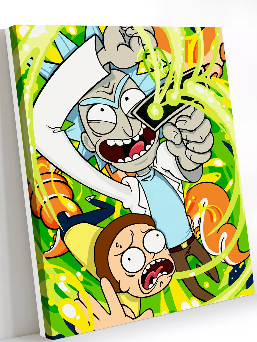 

Картина по номерам (Живопись по номерам) Art on Canvas AC020 "Rick and Morty" 40*50, AC16
