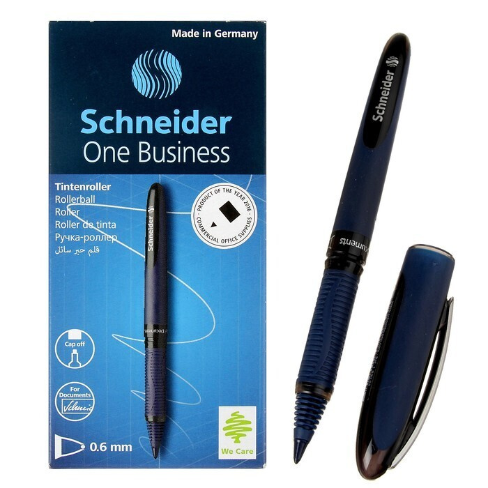 фото Роллер schneider one business 183001 черный, 0,6 мм