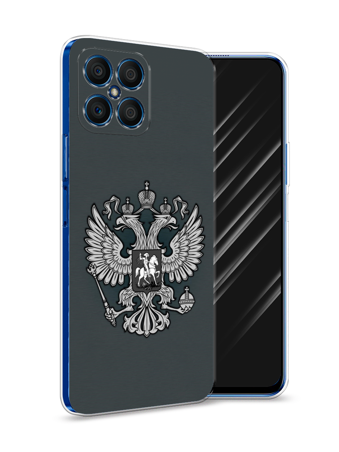 

Чехол Awog на Honor X8 "Герб России серый", 6107650-5