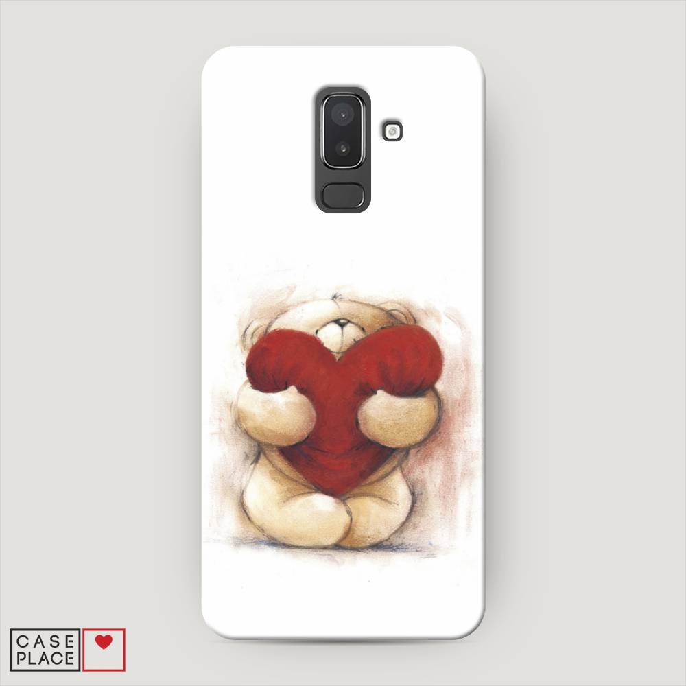 

Чехол Awog "Мишка с сердцем 1" для Samsung Galaxy J8