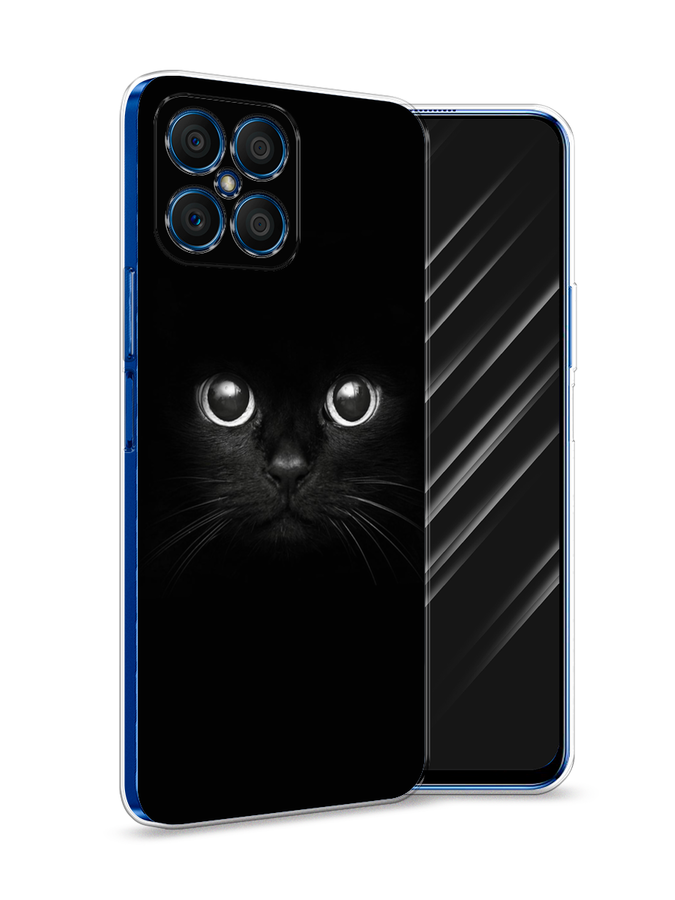 

Чехол Awog на Honor X8 "Взгляд черной кошки", Черный, 6107650-1