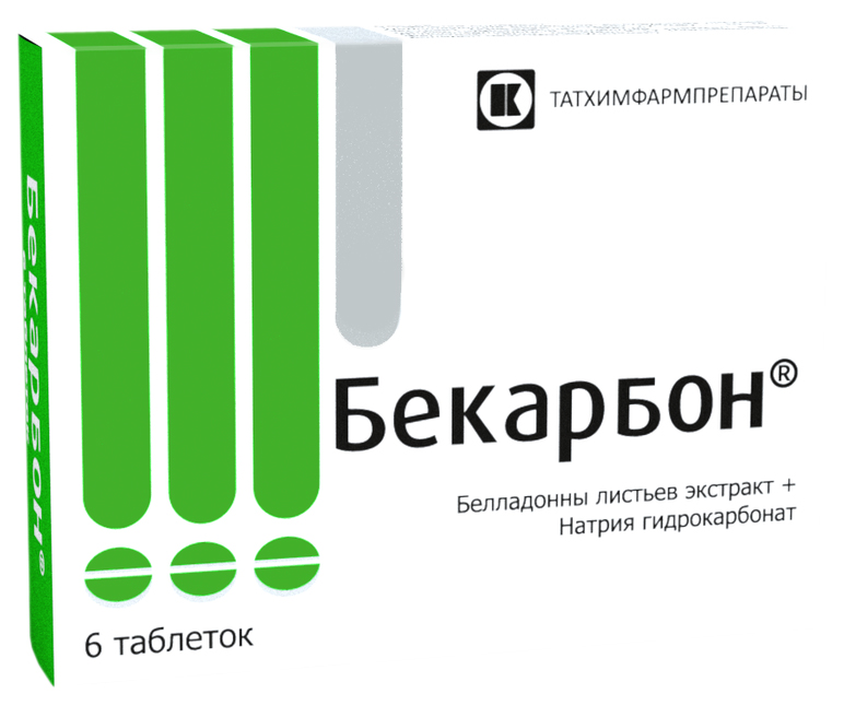 

Бекарбон 6 шт таблетки