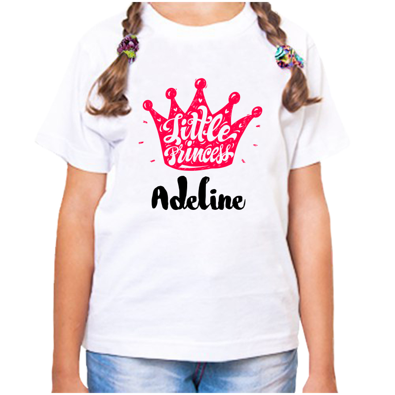 

Футболка девочке белая 32 р-р little princess аделина, Белый, fdd_little_princess_adelina