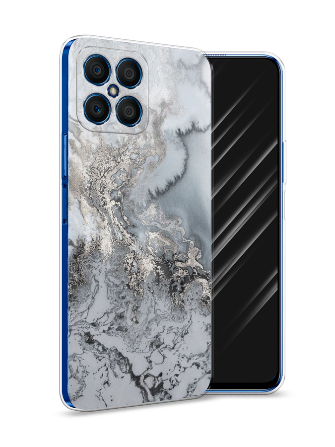 

Чехол Awog на Honor X8 "Морозная лавина серая", Серый;серебристый, 6107650-3