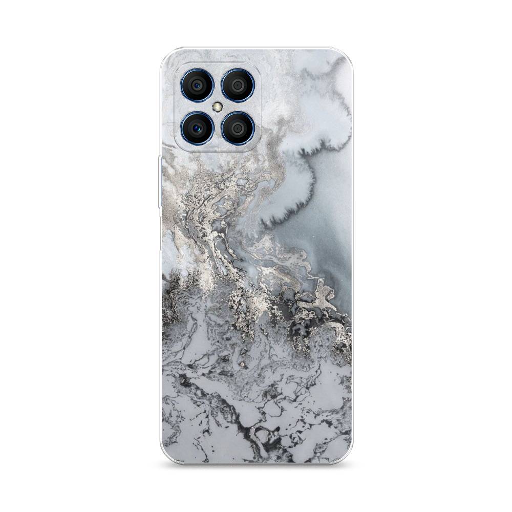 фото Чехол awog "морозная лавина серая" для honor x8