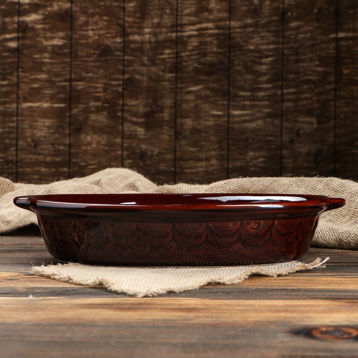 

Керамика ручной работы овальный, 1,7 л