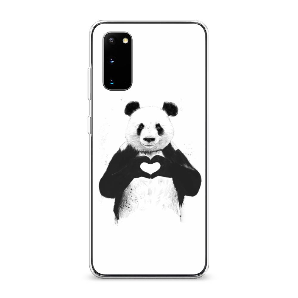 

Чехол Awog на Samsung Galaxy S20 "Панда love", Разноцветный, 29250-10