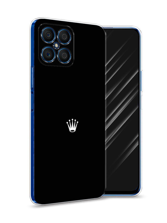 

Чехол Awog на Honor X8 "Белая корона на черном фоне", Черный, 6107650-7