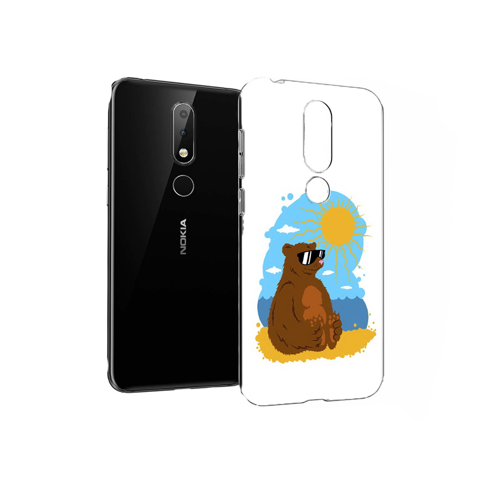 

Чехол MyPads Tocco для Nokia X6 медведь на чиле (PT115295.99.468), Прозрачный, Tocco