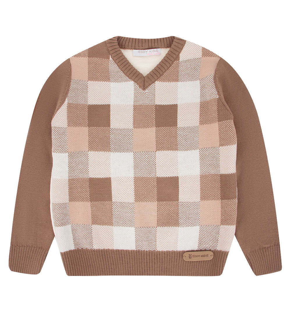 

Свитер детский Eddy Kids E162614 коричневый р.98, E162614