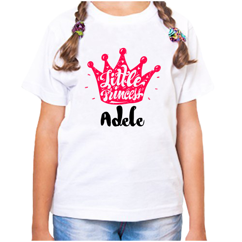 

Футболка девочке белая 28 р-р little princess адель, Белый, fdd_little_princess_adel
