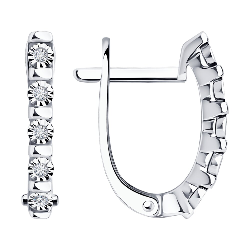 

Серьги из белого золота SOKOLOV Diamonds 1022068-3, бриллиант, 1022068-3
