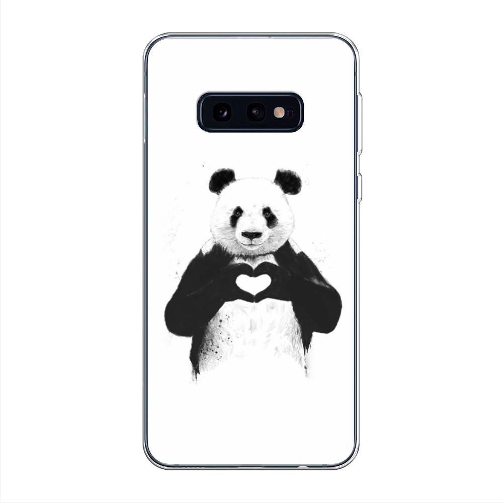 

Чехол Awog на Samsung Galaxy S10E "Панда love", Разноцветный, 27250-10
