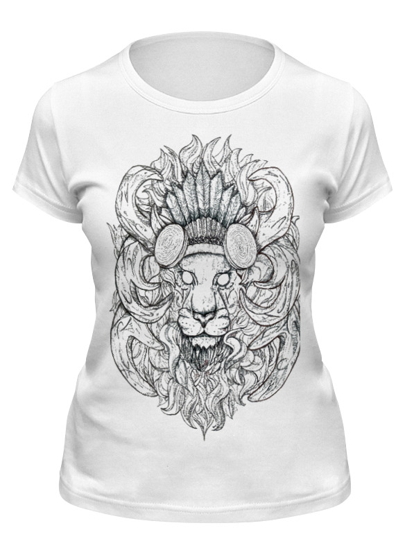 

Футболка мужская Printio Lion! белая M, Белый, Lion!