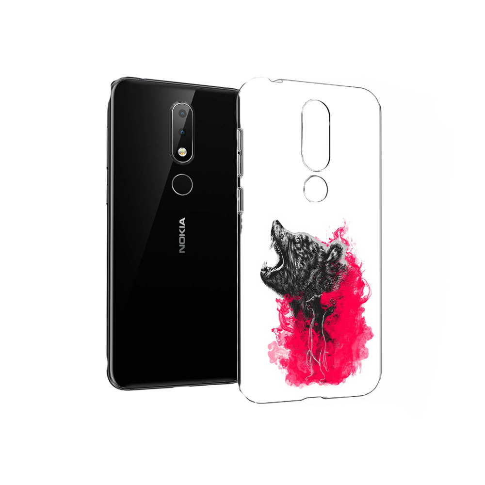 

Чехол MyPads Tocco для Nokia X6 медведь в дымке (PT115295.99.463), Прозрачный, Tocco