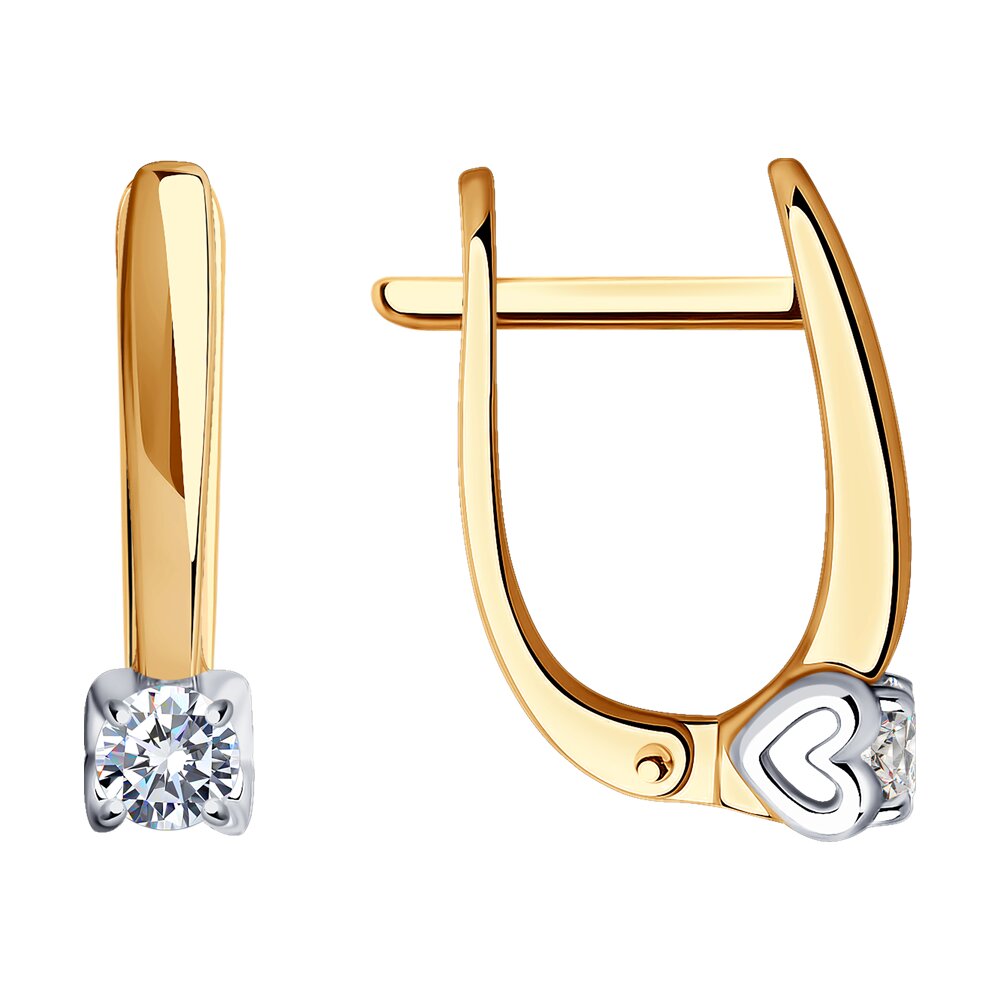 

Серьги из красного золота SOKOLOV Diamonds 1021829-66, бриллиант, 1021829-66