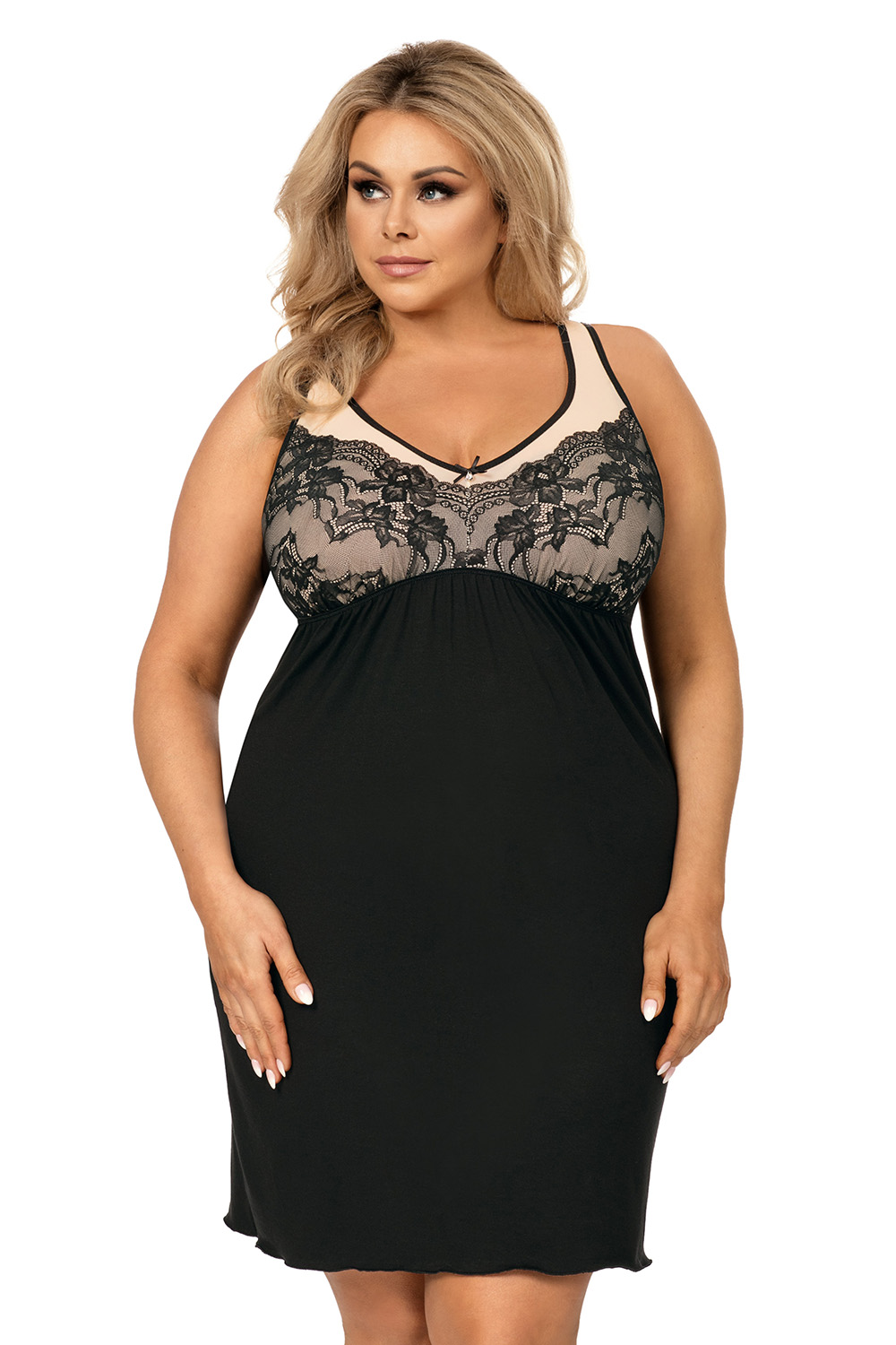 

Ночная сорочка женская Donna Sarah plus черная 4XL, Sarah plus
