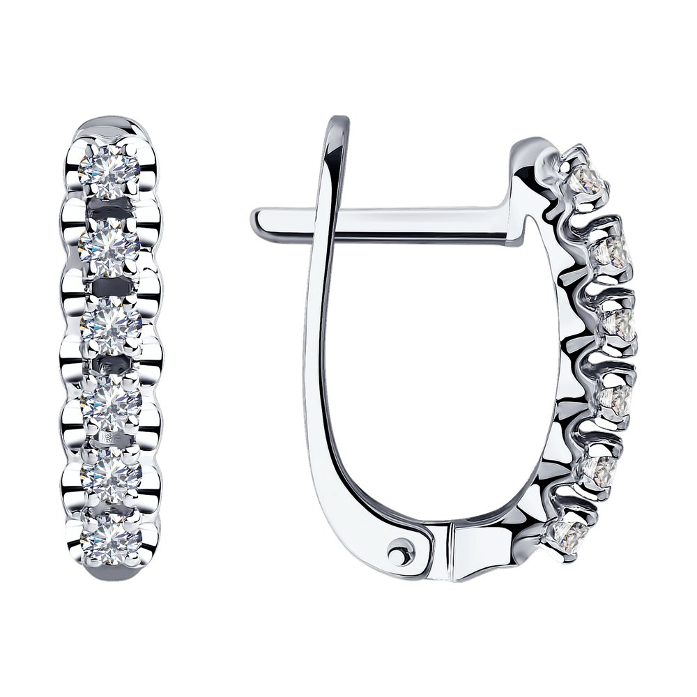 

Серьги из белого золота SOKOLOV Diamonds 1021356, бриллиант, 1021356