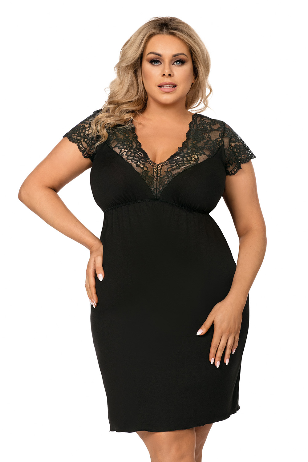 

Ночная сорочка женская Donna Tess plus черная 3XL, Tess plus