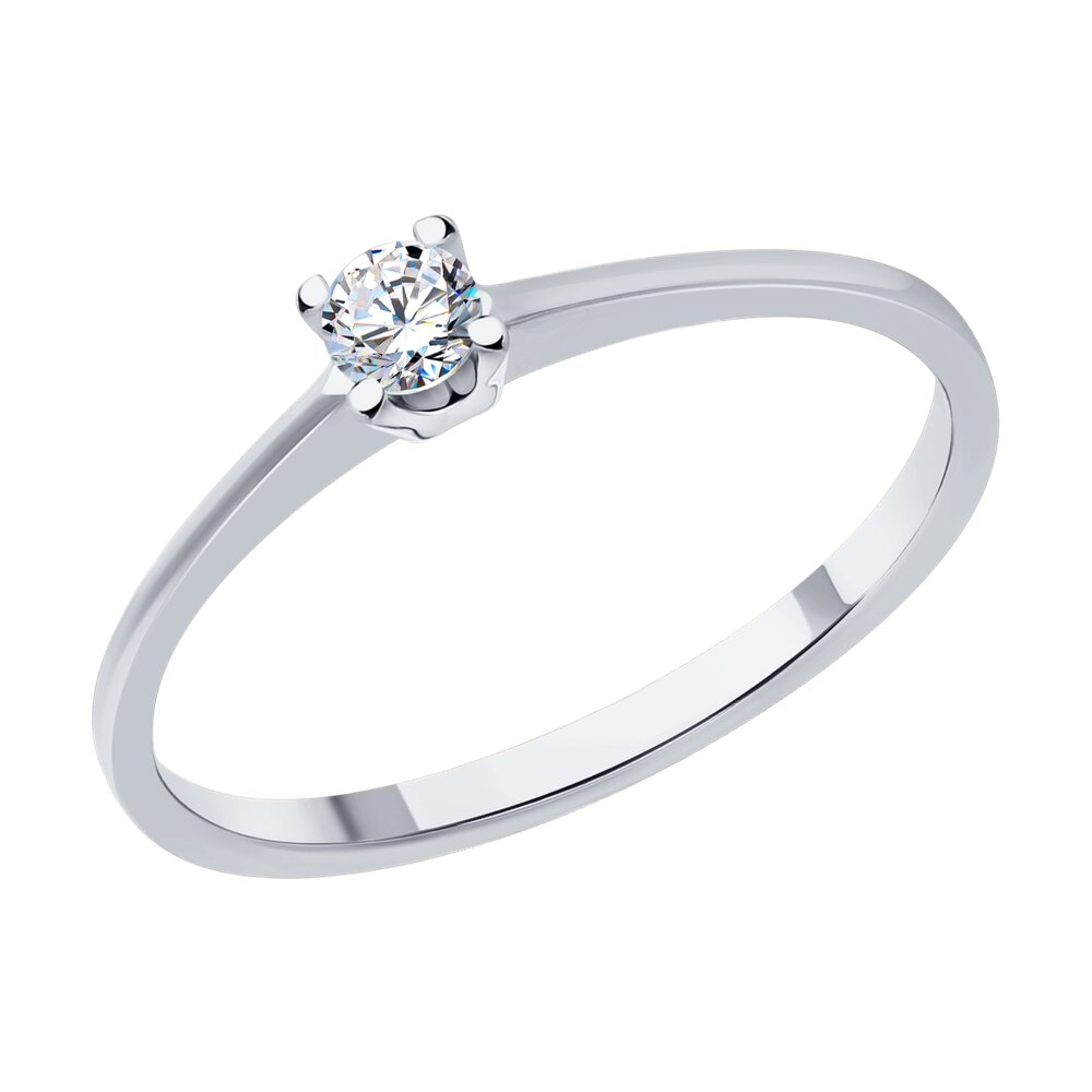 

Кольцо из золота р. 17,5 SOKOLOV Diamonds 1012495-3, бриллиант, 1012495-3