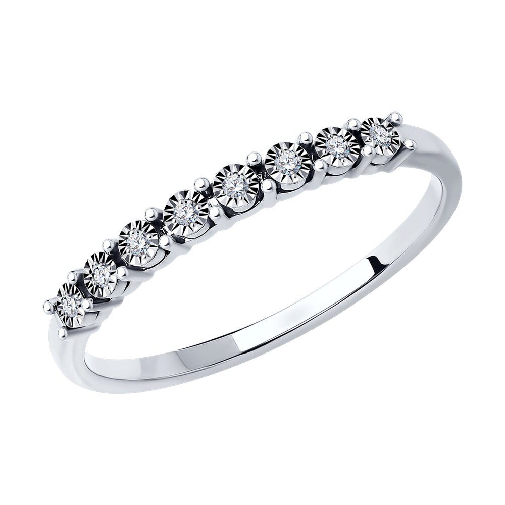 

Кольцо из белого золота р.  SOKOLOV Diamonds 1012373-3, бриллиант, 1012373-3