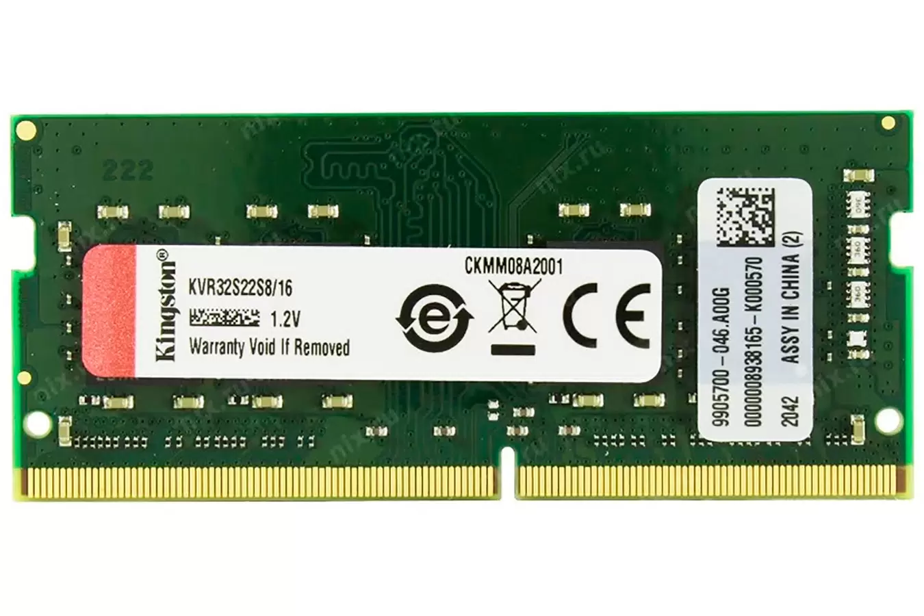 

Оперативная память Kingston 16Gb 3200MHz (KVR32S22S8/16)