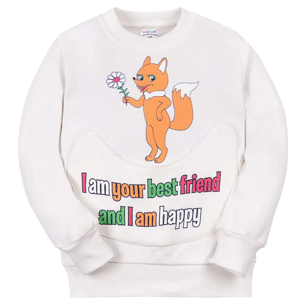 

Свитшот детский Sladikmladik SH247 белый р.104, SH247