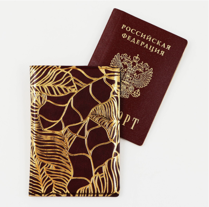 

Обложка для паспорта женская 9761366 коричневая, Коричневый, 9761366