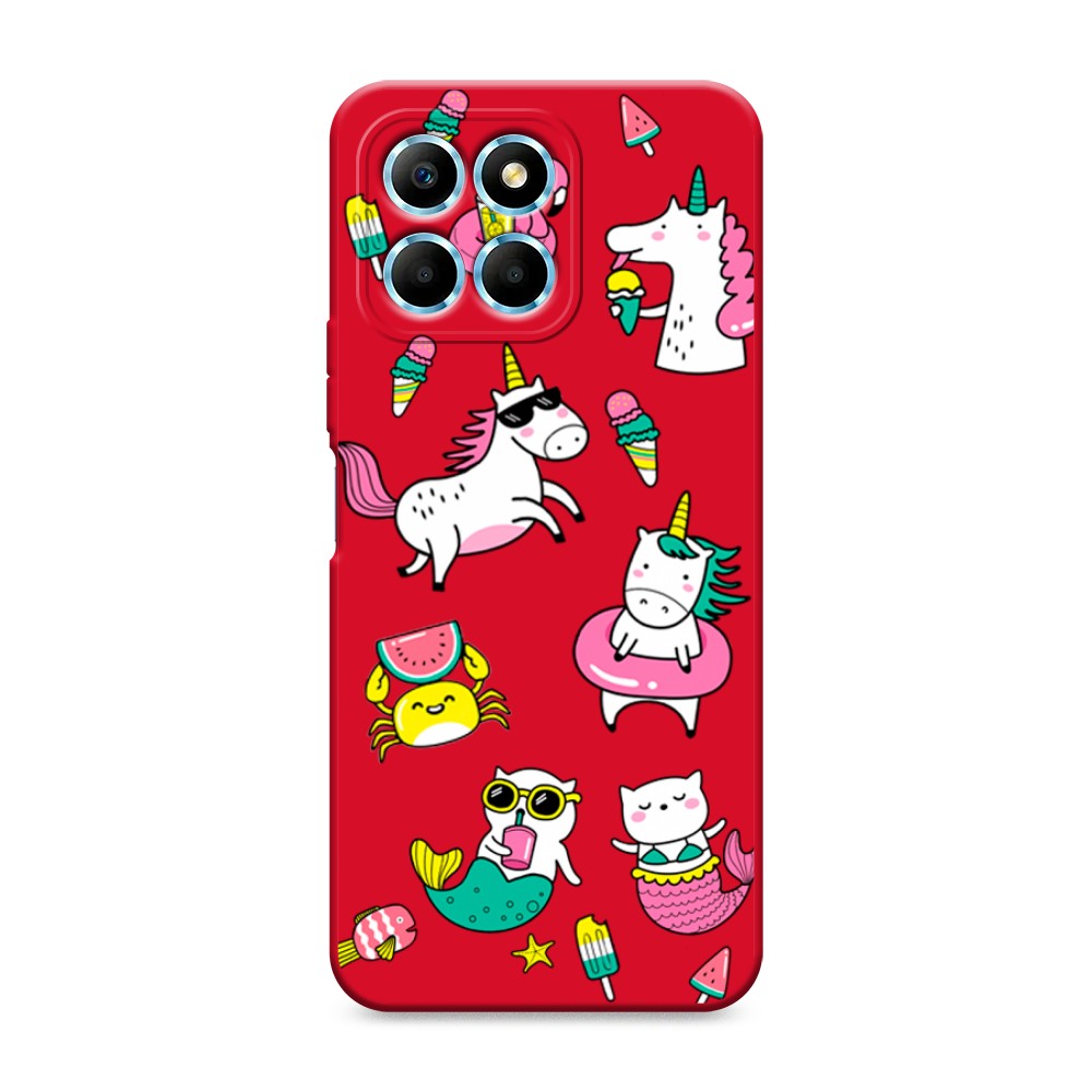 

Чехол Awog на Honor X6/X6s "На отдыхе", Белый;голубой;розовый, 6120253-1