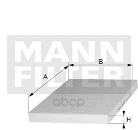 фото Фильтр салонный fp2733 mann-filter fp2733