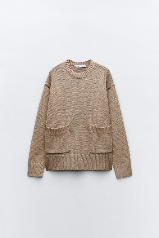 

Джемпер женский ZARA 0150912 бежевый S, 0150912