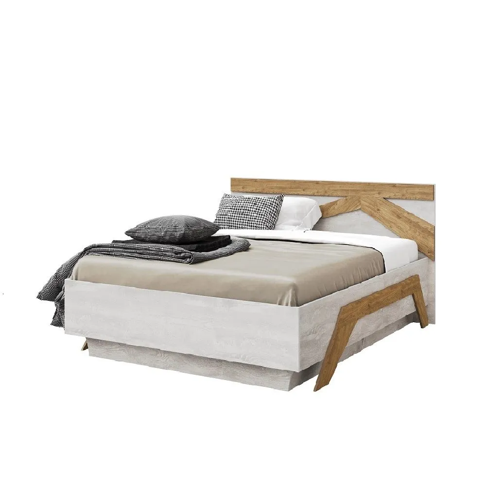 Двуспальная кровать 1400 Скандинавия, 140х200 см, КМК Мебель